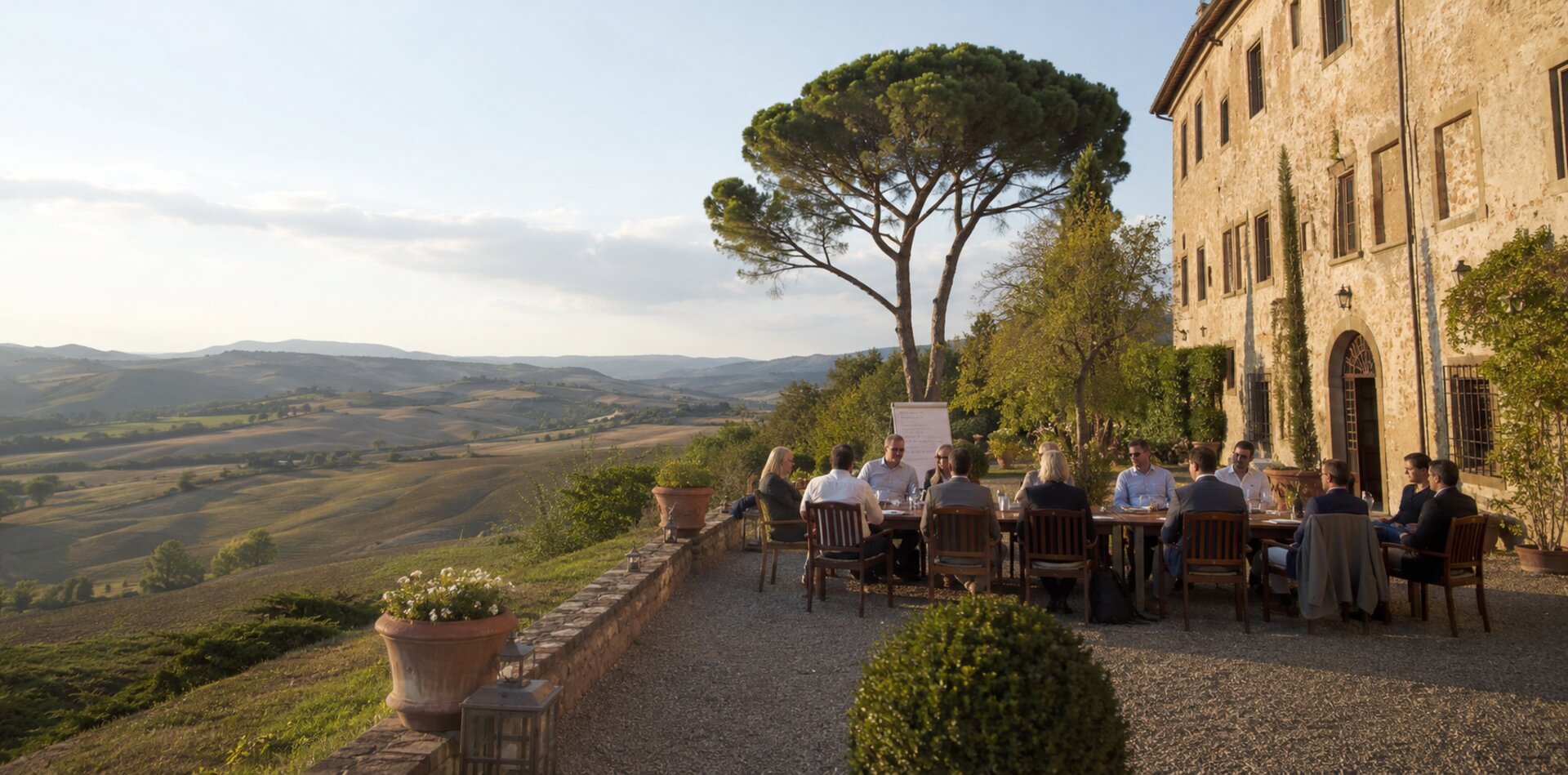 A villa seminar in Val d'Orcia.